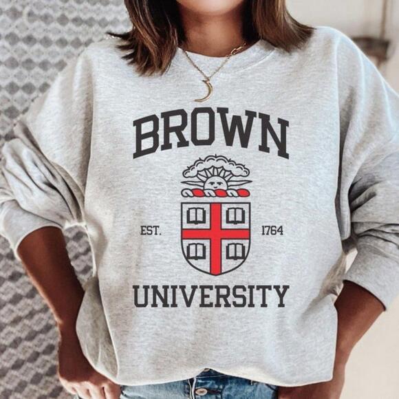 Tops - Brown University Brown University Brown College Brown University Sweatshirt